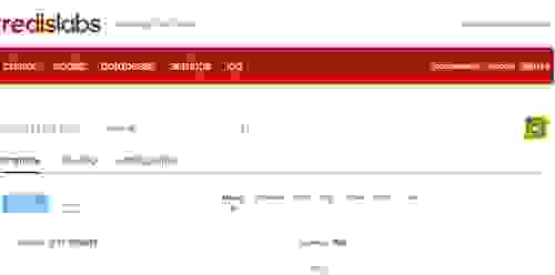 Redis Enterprise Dashboard - Database