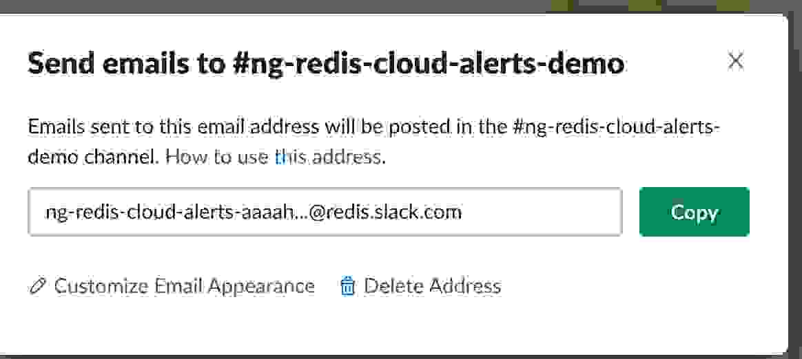 How To Receive Redis Cloud Alerts Via Slack