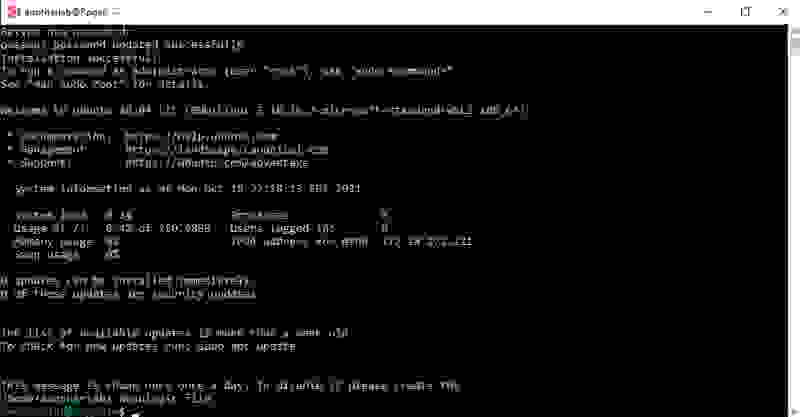 The final step of installing WSL is configuring the default Linux distribution.