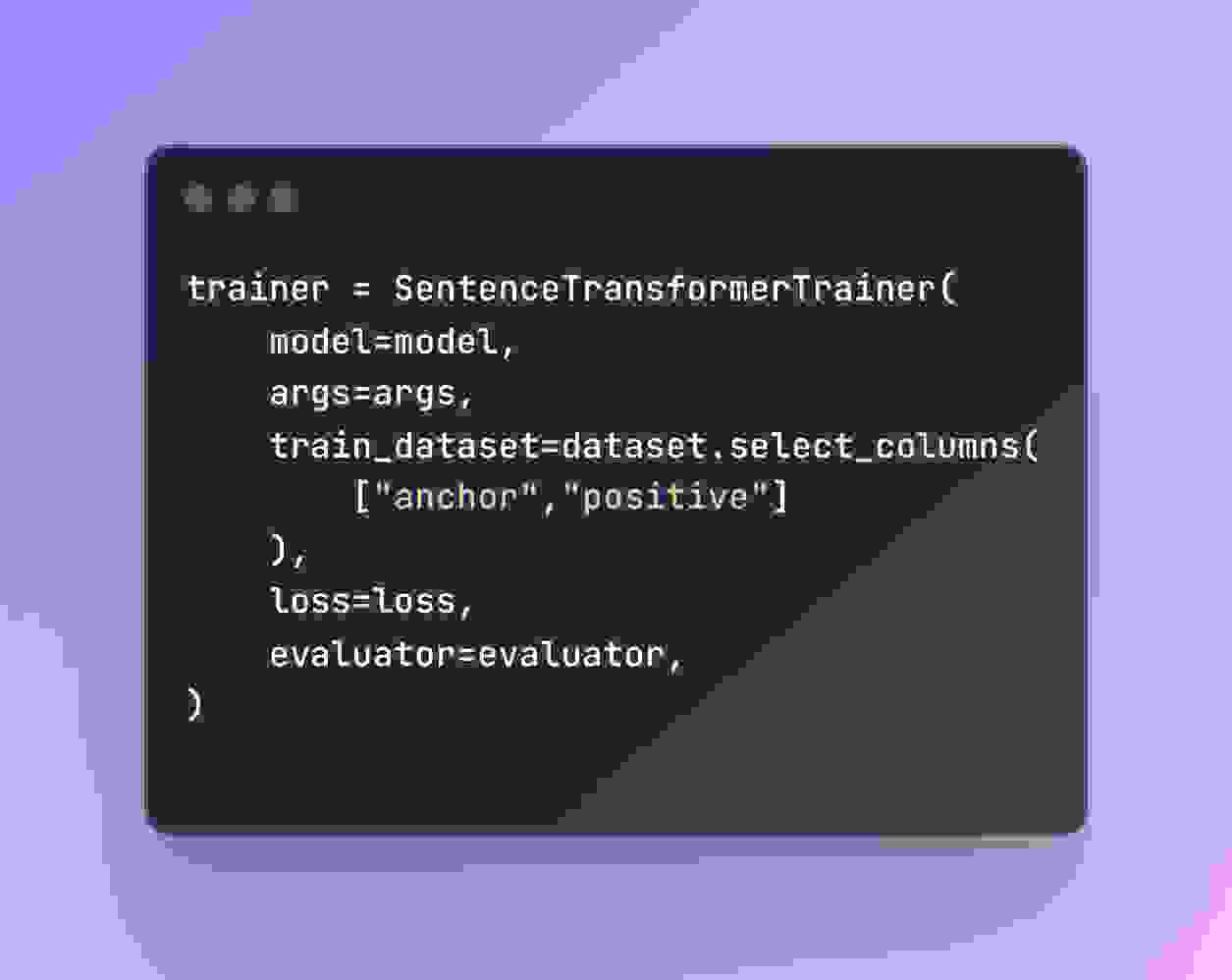 SentenceTransformerTrainer object